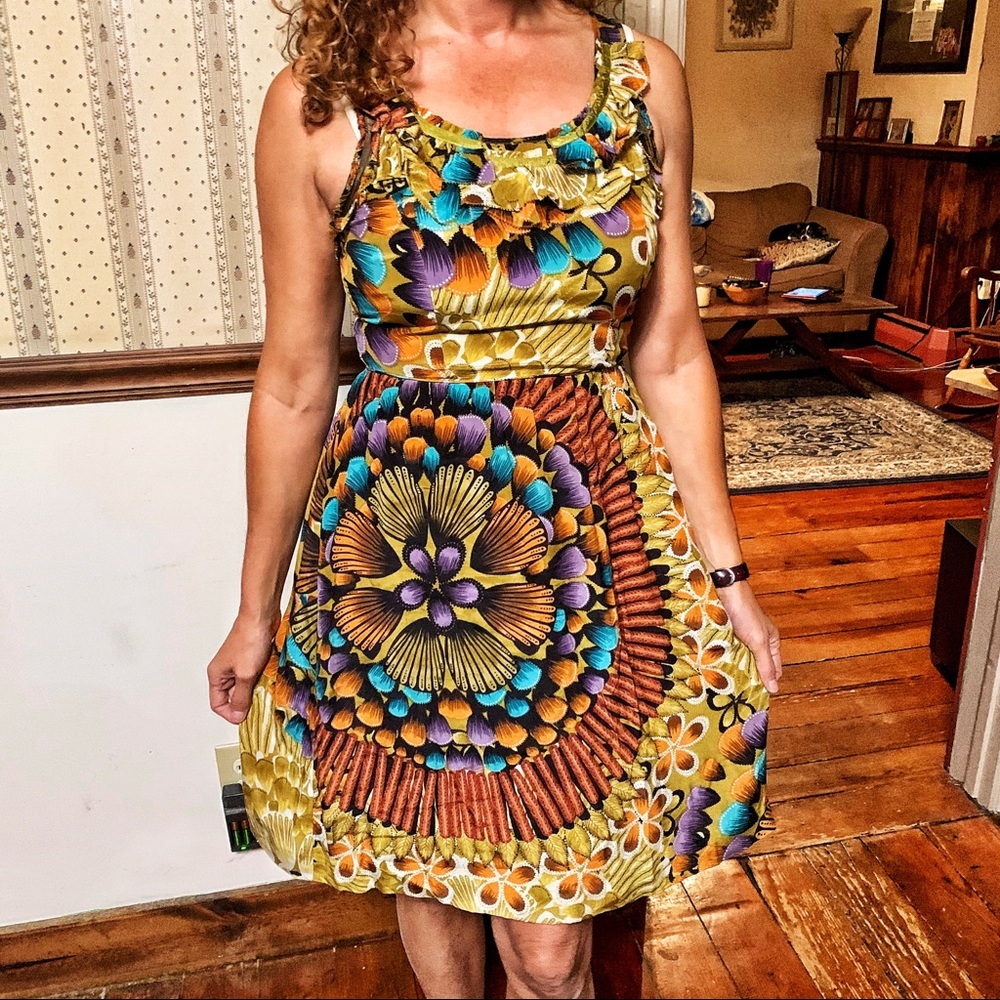 Fully lined silk dress